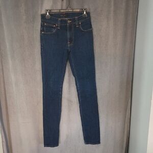 Nudie Jeans Size 28 Dark Blue Skinny Jeans
